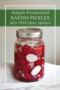 Four ways to flavor pickled radishes, including dill pickle, kimchi and more!