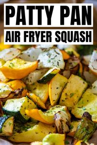 Simple Air Fryer Patty Pan Squash {20 Minutes}