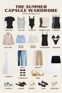 The Guide to the Summer Capsule Wardrobe is finally here! To build your capsule wardrobe this summer 2024, your clothing pieces should be timeless and classic, yet stylish and comfortable. A capsule wardrobe is a collection of basic clothing items that you can easily mix and match with each other.