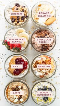 Overnight Oats + 8 flavors! - Fit Foodie Finds