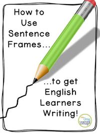 Using sentence frames in a practical way to help your ELL or ENL students begin to master writing in a manner that will leave them feeling empowered!