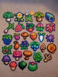 pt.3 of my Stardew Valley perler project :)          #stardew #stardewvalleyfanart #perler #perlerart #pixelart #silly