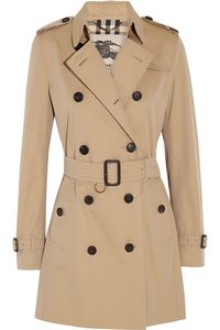 BURBERRY LONDON The Kensington Mid cotton-gabardine trench coat. #burberrylondon #cloth #coats