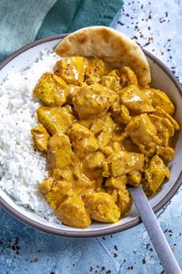 This butter chicken recipe is an Indian curry made with a rich and creamy curry sauce that's smooth as butter with the perfect blend of warming spices.