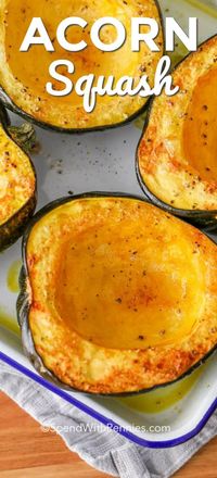 This is how to cook acorn squash so it comes out perfectly flavorful every time. We love making this recipe during the cooler autumn and winter months! #spendwithpennies #acorn #acornsquash #squash #roastedsquash #roastsquash