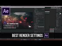 After Effects Tutorial: Best Render Settings - YouTube