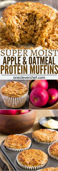 Apple Protein Muffins - One Clever Chef