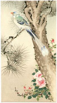 Artist:Unknown Title:Paradise Bird on Pine Date:1900-1920s.