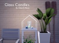 Glass Candles I Merged I by Omorfi-Mera via tumblr I Sims 4 I TS4 I Maxis Match I MM I CC