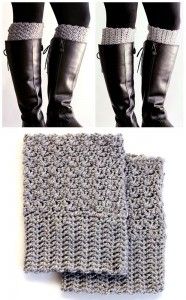 Easy Reversible Crochet Boot Cuffs Project – Free Printable Instructions