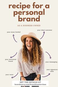 Recipe for a personal brand! Ingredients: •1 part brand story •1 part ideal customer research •1 part messaging •1 part signature offer •1 part authentic voice •1 part emotional branding Mix it all together to get your aesthetics and solid brand foundation in order to build a sustainable business ❤ Learn more at betterbrandmethod.com