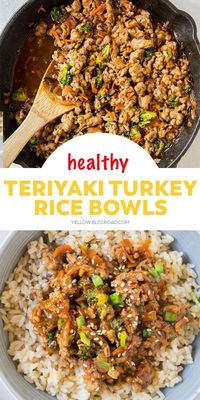 Nov 13, 2020 - This Teriyaki Turkey Rice Bowl had loads of veggies on top of a bowl of steamed rice. This popular recipe is sure to become a family favorite.