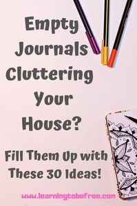 Are you looking for creative ideas to fill up your empty notebook or journal? This is the post for you. I have 30 ideas that you can use to fill up those blank notebooks and journals. Make sure to save for later and share with a friend. #creativejournaling #journalingprompts #journal #notebook #notebookideas #journalideas.”