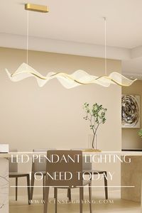 Nordic Abstract Waven Shape LED Pendant Lighting