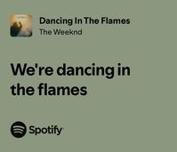 #DancinginTheFlames#TheWeeknd#spotify#lyrics