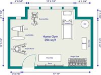 300 Square Feet Home Gym Plan