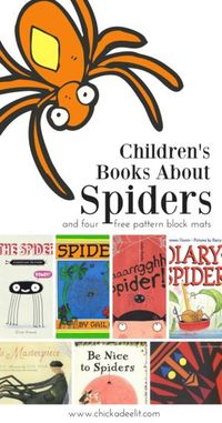 A Very Busy Spider and 12 More Spider Books for Kids—There are fiction and nonfiction children's books on the list, and the post also contains a fun math activity: four free, printable pattern block mats in creepy-crawly spider shapes. Click through to ge