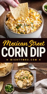 This super easy recipe has all the flavors of Mexican street corn and it's ready in just 10 minutes. Serve cold or warm with tortilla chips or Fritos. Everyone loves this corn dip! Perfect for picnics, potlucks, or take to the pool as a snack. You can vary the flavor by using Chipotle (smoked flavor), Street taco or fajita seasoning. Made Southwest canned corn (or Mexicorn), sour cream or Mexican crema, cream cheese, Mexican cheese blend or try it with authentic cojita cheese.