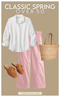 Casual spring outfits for women over 50 --> follow the link to shop these pieces