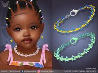 The Sims Resource - Plastic Stars Chain Necklace For Toddlers