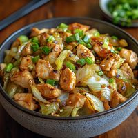 Chinese Chicken Cabbage Stir-Fry