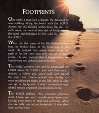 footprints in the sand poem - Google Search