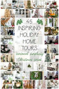 Red & White Christmas Decorating & New Living Room Tour | The Happy Housie | Tour this classic red and white Christmas home complete with plaids, cozy textures and simple holiday decor inspiration. #christmasdecorations #holidaydecor