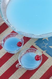 Simple, tasty Blue Piña Colada Party Punch recipe that is non-alcoholic and perfect for fourth of July, a baby shower, or Disney mermaid birthday parties!