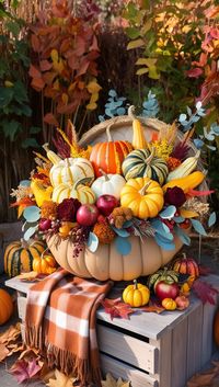 Brighten your yard with vibrant outdoor fall decor ideas. From pumpkins to lanterns, find ways to make your space pop this season.