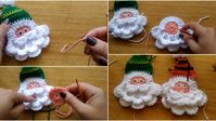 Crochet Santa Applique - Simple Christmas Project