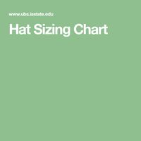 Hat Sizing Chart