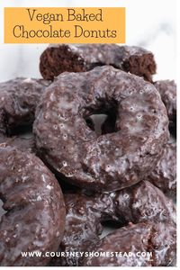 Vegan Chocolate Donut Recipe - Courtney's Homestead