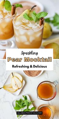 This sparkling pear mocktail marries classic Ginger Beer taste with sweet pear nectar to make an incredibly refreshing drink.