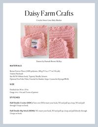 Crochet Sweet Lines Baby Blanket - Daisy Farm Crafts