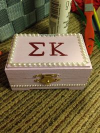 Sigma Kappa pin box.