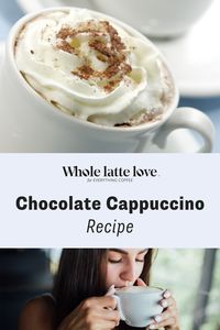 Shane shows you how to make his favorite drink: The Chocolate Cappuccino. All you need to make this drink is a double shot of espresso, steamed chocolate milk, frothed milk and some whip cream & chocolate sauce to top it off. Enjoy!