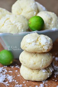 Amazing cookies packed with coconut and key lime flavors, made soft on the inside and crunchy on the outside.