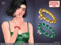 The Sims Resource - Christmas Ornament Bracelet (right wrist)