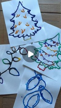 Morgan | Art & Sensory Play on Instagram: "This is the best craft for kids and adults alike. We rate this a 10/10. Perfect for a chilly lazy morning #kidscrafts #holidaycrafts #kindergarten #artsandcraftsforkids #artsandcrafts #christmasdecor #holidayseason"