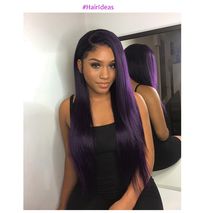 🔥#hairideas Trendy dark purple hair,Yay or Nay ? 😍 #hairinspo #haircolorideas #hair #style #beauty #fashion #purplehair #darkpurplehair #WeaveHairstylesSewIn