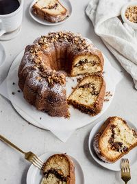 the best ever coffee cake with chocolate streusel #foodphotography