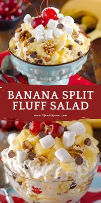 Banana Split Fluff Salad