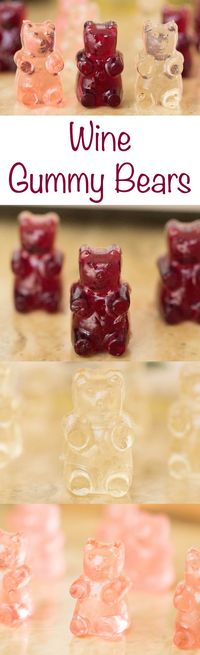 Wine Gummy Bears Recipe (Red, White, & Rosé)