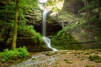 Ferne Clyffe is one of Illinois's most beautiful places. Lush vegetation, towering cliffs, and gushing waterfalls make this a must see place to explore.