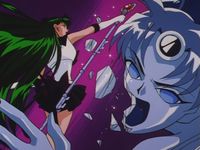 Sailor pluto attack mirror demon