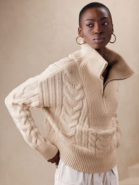 Cavo Half-Zip Sweater | Banana Republic