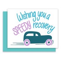 Hope you feel better soon! I always have a tough time trying to figure out the best get well wishes. Do I send flowers? Do I make a phone call? Maybe the best way to share love and tell someone to get well soon is to send a card. It lasts and will always be a reminder of your kind words. Send a get well card today. Our cards are blank inside so you can send a personalized message! Each folded card is size A2 (4.25″ x 5.5″) and comes with a matching envelope. Designed and Letterpress printed on 1