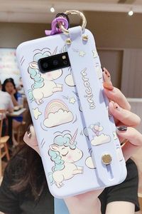 Samsung Note 10 Case Cute Unicorn Phone Cases Strap Toy Gift Galaxy S7 edge, Galaxy S7,Galaxy S6 edge,  S6, Galaxy Note 10, Galaxy S10 plus, S10, Galaxy Note 8, Galaxy Note 9,  S9 plus, Galaxy S9, Galaxy S8 plus, Galaxy S8, Note 10 pro Type: Fitted Case  soft silicone cute unicorn style case with wristband toy holder strap Function: Anti-knock, Dirt-resistant, Kickstand Compatible Brand: Samsung Design: Glossy, Cute, Patterned, Exotic, Abstract, Animal, Unicorn, Cartoon Color: pink, light purple