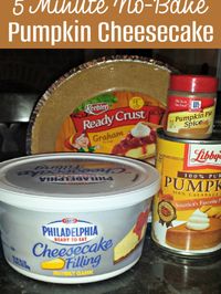 Recipe: 5 Minute Pumpkin Cheesecake with Libby's Pumpkin Puree #PumpkinCan - Everything Mommyhood