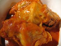 German Cabbage Rolls - Looks just like Grandmas but the recipe is a lot different. Tomato soup and clove is our secret weapon!